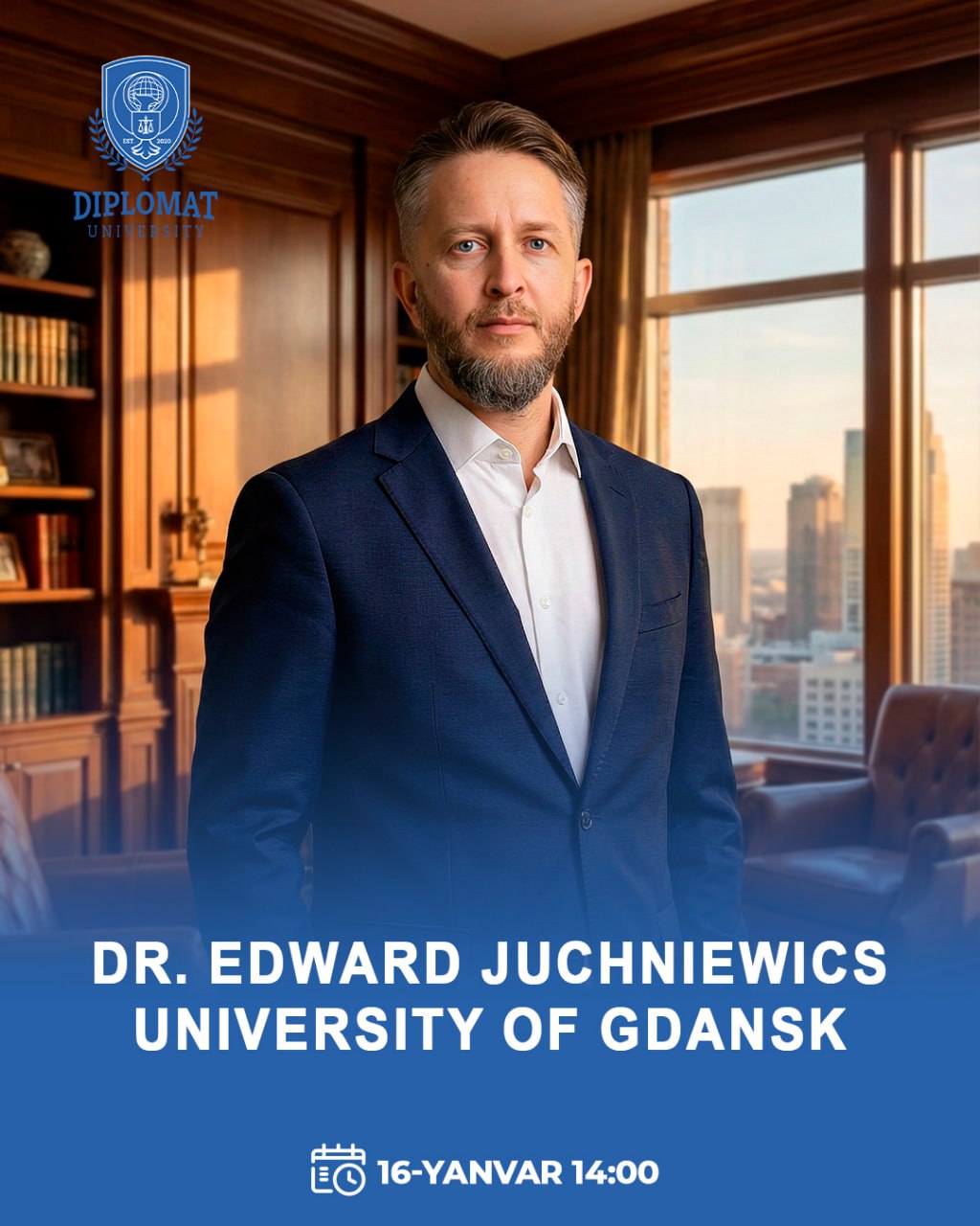 Navbatdagi mehmon Gdansk Universiteti professori Eduard Yuxnevich