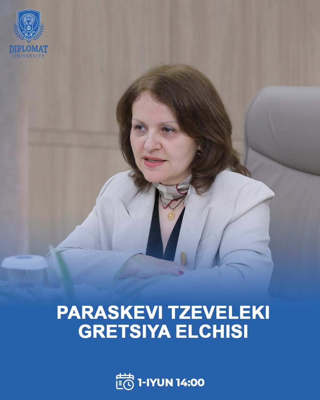 Paraskevi Tzeveleki, Gretsiya elchisi